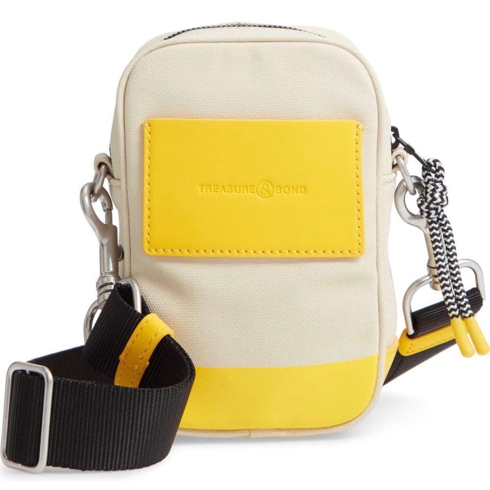 🟡⚪️Treasure & Bond Noland Canvas Crossbody BagNWT